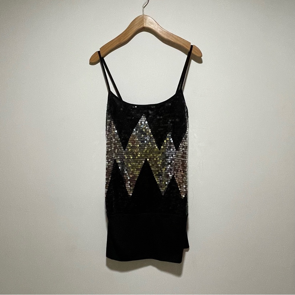 Spaghetti Strap Sequin Front Top. - image 3